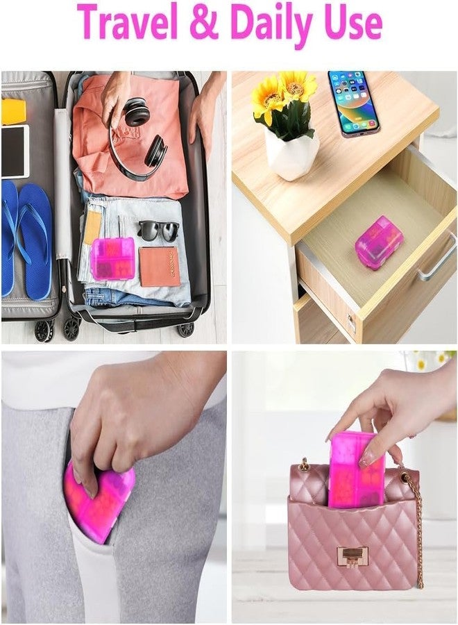 AJKN Double Layer Pill Organizer - 10 Compartment Portable Medicine Box for Travel, Outdoor, and Camping | Leakproof & Compact Storage Container for Daily Use - Image 5